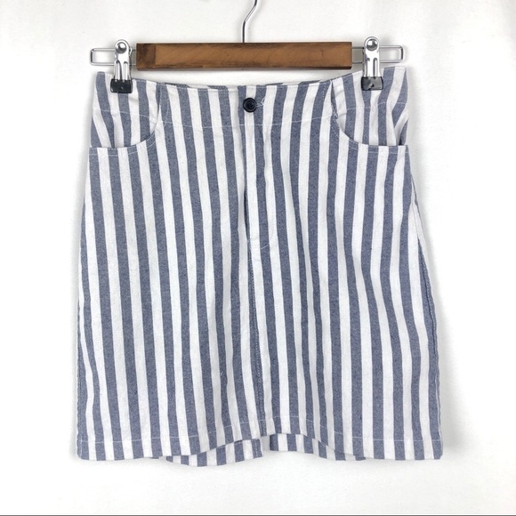 NWT Brandy Melville Stripe Mini Skirt - Picture 2 of 6